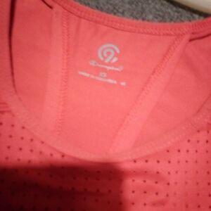 Coral tank top with nice back 😊